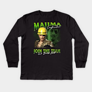 Majima Construction Vintage Kids Long Sleeve T-Shirt